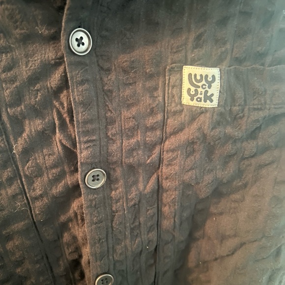 US 28 Lucy & Yak Fran Cotton Seersucker Jumpsuit Black - Picture 5 of 9